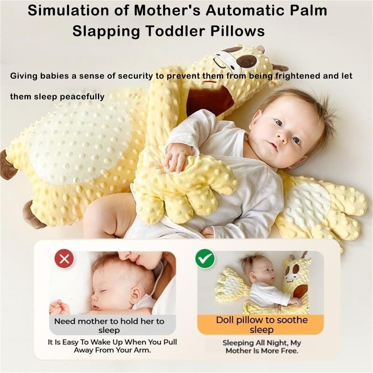 Juguete para dormir imita brazos de mama