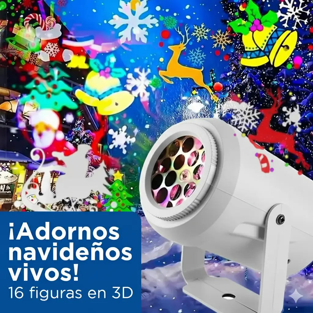 Proyector de Luces y Dibujos Navidenôs