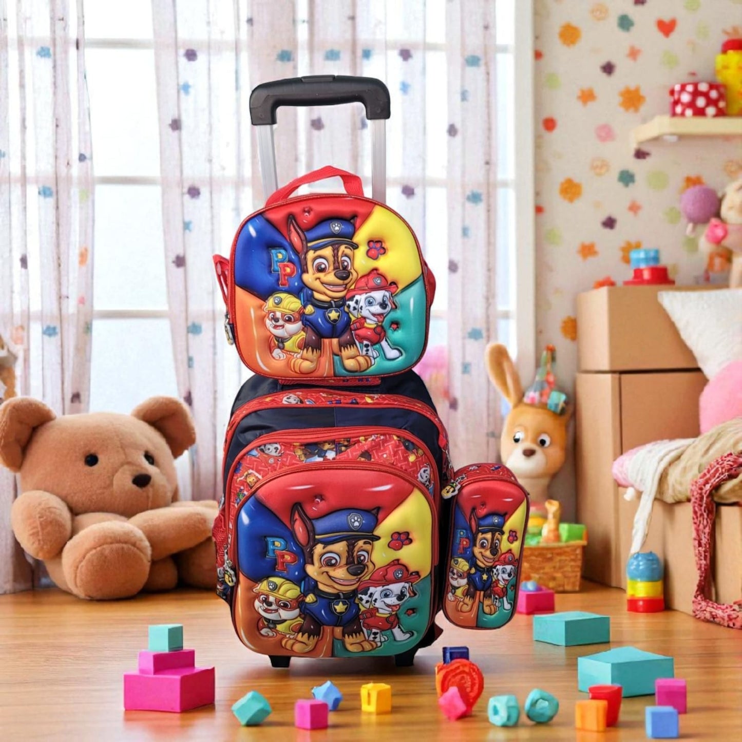 Morrales Trio en Relieve con Ruedas